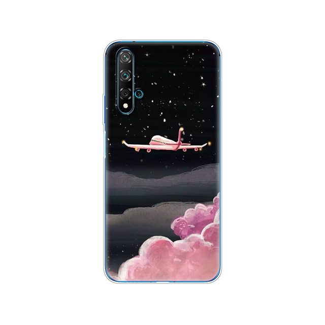 For Huawei Nova 5T Case Soft TPU Back Silicon Phone Cover For Nova5T 5 T YAL-L21 6.26'' Fundas Coque Bumper Skin shockproof