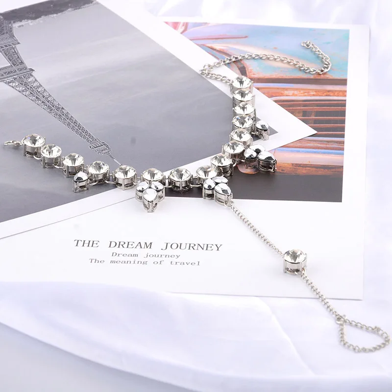 New Classic Geometric Anklet Round Water Drop Shape Ankle Bracelet Silver Color Summer Foot Anklets Women Accessories Jewelry
