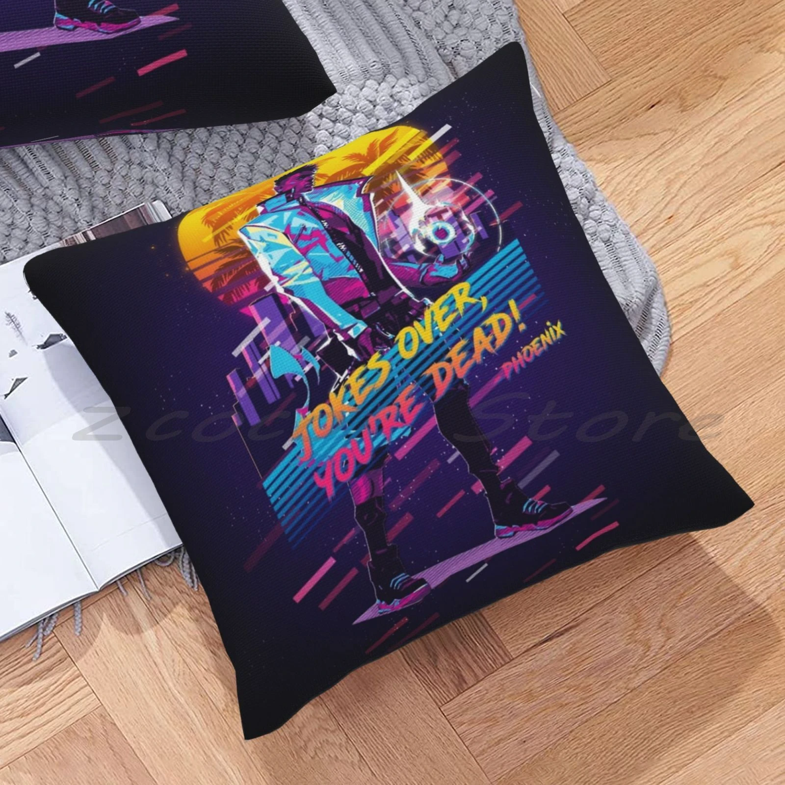 Valorant Phoenix 80S Retro Personalized Diy Pattern Plush Linen Velvet  Comfortable Pillow Case Valorant Valorant Game Fps Riot|Pillow Case| -  AliExpress