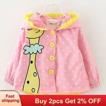 

Mayfair Cabin Girls Coat Baby Clothes cartoon Coats dot hooded Children Outerwear&Coats Fashion baby girl coats Jackets clothing