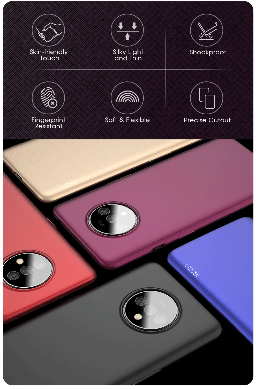 X-Level мягкий чехол из ТПУ для OnePlus 7T Pro, модный Ультра тонкий защитный чехол для OnePlus 7 7T Pro 6 6 T, чехол s Bag