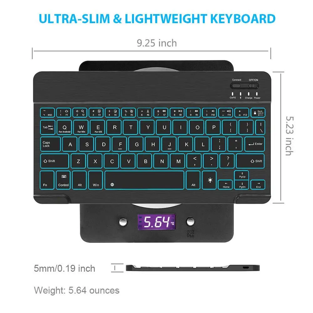 Ultra Slim Wireless Bluetooth Spanish Keyboard For IOS Android Tablet keyboard PC Windows For iPad Bluetooth Spanish Teclado pc gaming keypad