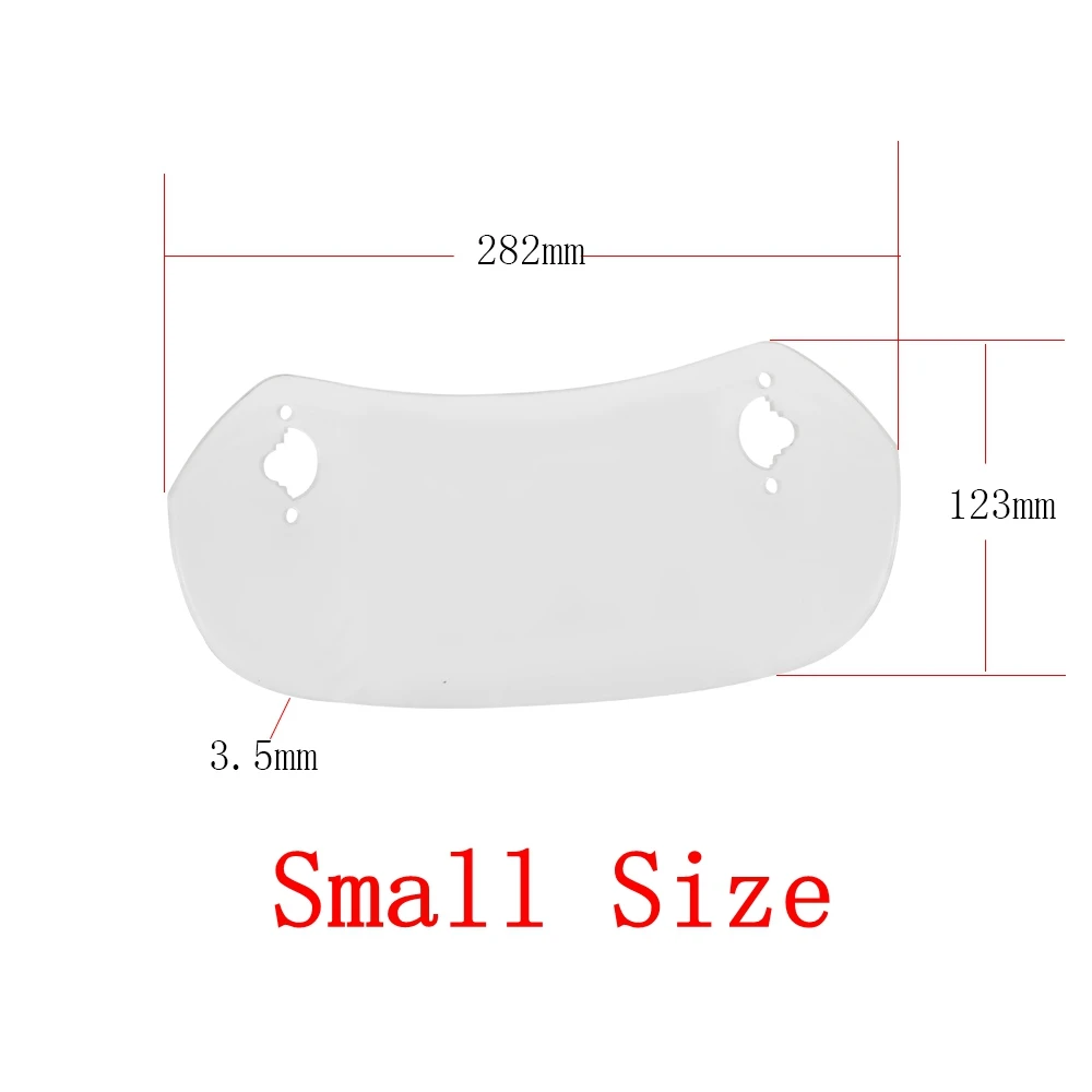 Мотоциклетные прозрачные аксессуары для лобового стекла регулируемые для Honda BMW YAMAHA универсальные мото запчасти спойлер воздушный Ветер Дефлектор - Цвет: Small White