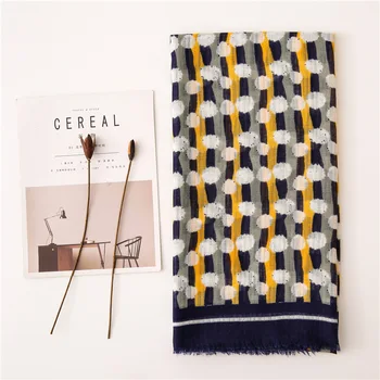 

2020 Fashion long kawaii Hand Drawing Shawl Scarf Autumn Winter Muffler Headband Foulard Sjaal Wrap Hijab Snood