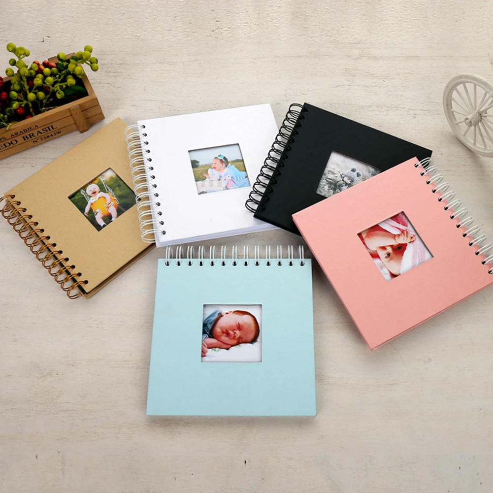 Photo Album Mini Photoalbum Instant Coil Picture Case Photo Storage  Organizer DIY Kids Memory Book Photocard Holder 6inch