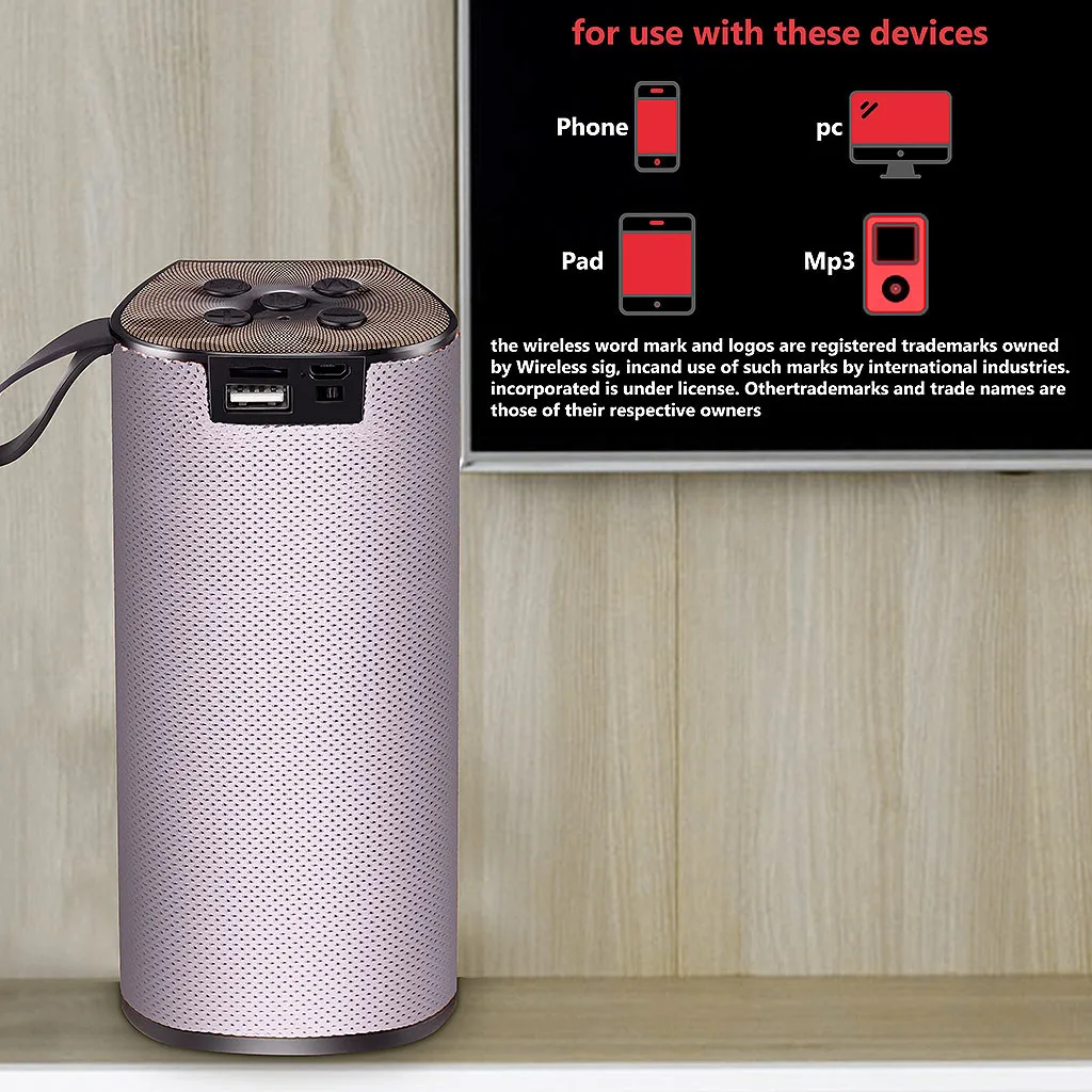 Портативный Bluetooth динамик s Портативный беспроводной плеер USB радио Fm Mp3 Громкая связь Bluetooth динамик Портативный беспроводной громкий динамик s