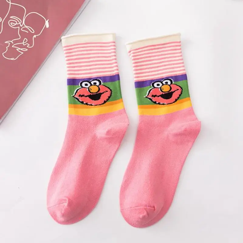 Fashionable Cartoon Animal Cotton Socks, Classic New Style Set Men and Women Suitable Harajuku Style Funny Personality Sox