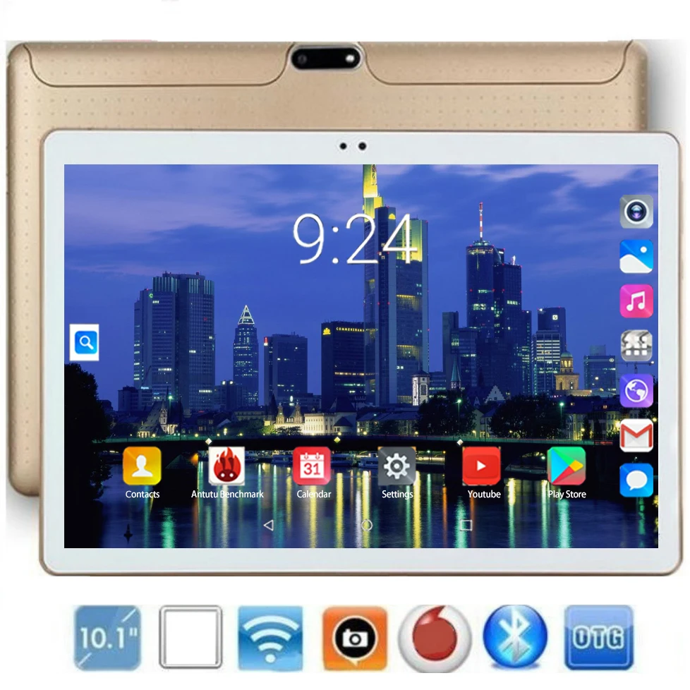 

10.1 inch tablet pc MTK8752 Octa Core Android 8.0 Tablets 6GB RAM 128GB ROM 1280x800 IPS Display Dual SIM 4G Phone Call Tablet