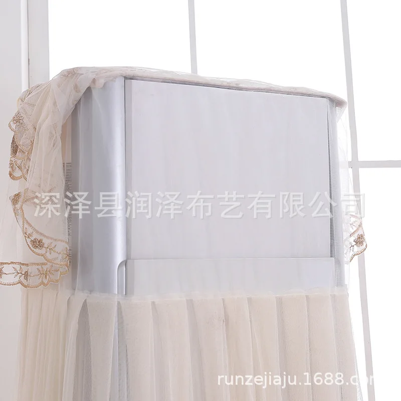 Moist Wholesale Boot Does Not Take Vertical Type Air Conditioner Cover Party Cabinet Wind-Proof And Dust Cover Fabric Ribbon Emb