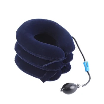 

Neck Cervical Traction Collar Device for Neck Shoulder Back Head Pain Relief Inflatable Spine Alignment Pillow
