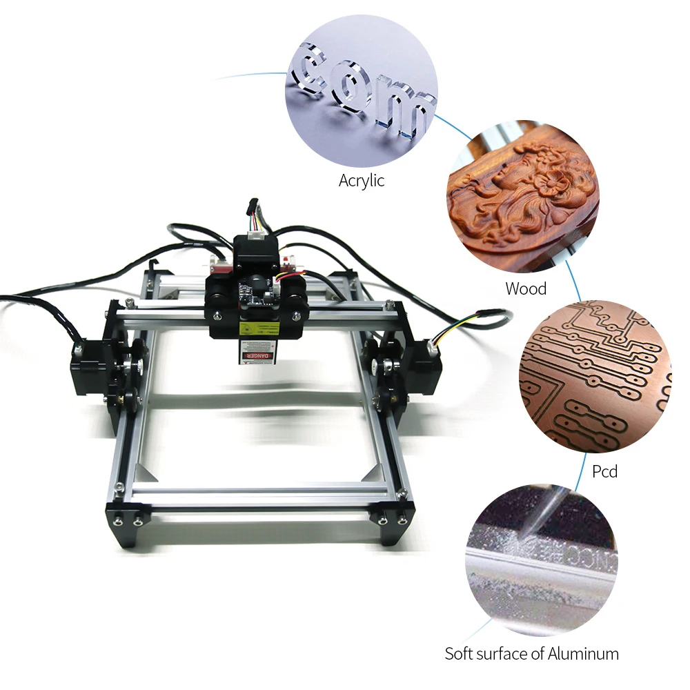 

500mw/2500mw/5500mw LG-L5S laser cnc machine, Desktop DIY Violet Laser Engraving Machine Picture CNC Printer EU Plug