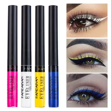12 цветов Матовая подводка для глаз яркий цвет водостойкий макияж для глаз жидкая подводка для глаз ручка белая синяя жидкая подводка для глаз вечерние тени для век