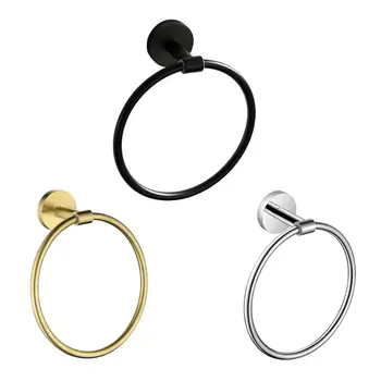 

Bath Towel Holder Hand Towel Ring Hanging Towel Hanger Bathroom Accessories