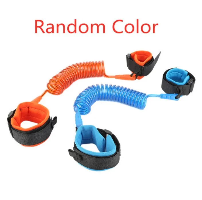 Random Color Детский ремень для защиты от потери на запястье 1,5 м, детский поводок, ремни безопасности для прогулок на открытом воздухе, наручный ремень, браслет для защиты от потери - Цвет: Random Color
