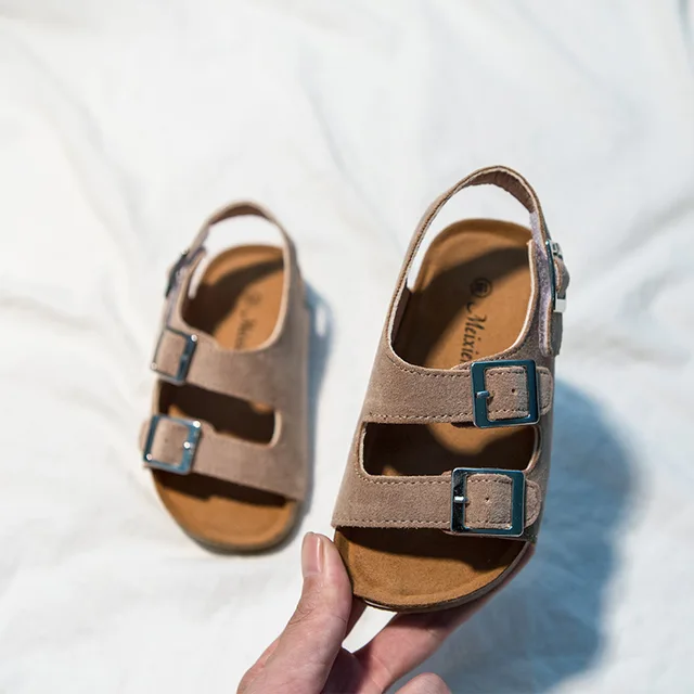 ULKNN 2021 kid's Summer BOY'S Girls' Slipper Baby Sandals Beach Girl Summer Sandals For Boys students school sandals Beige