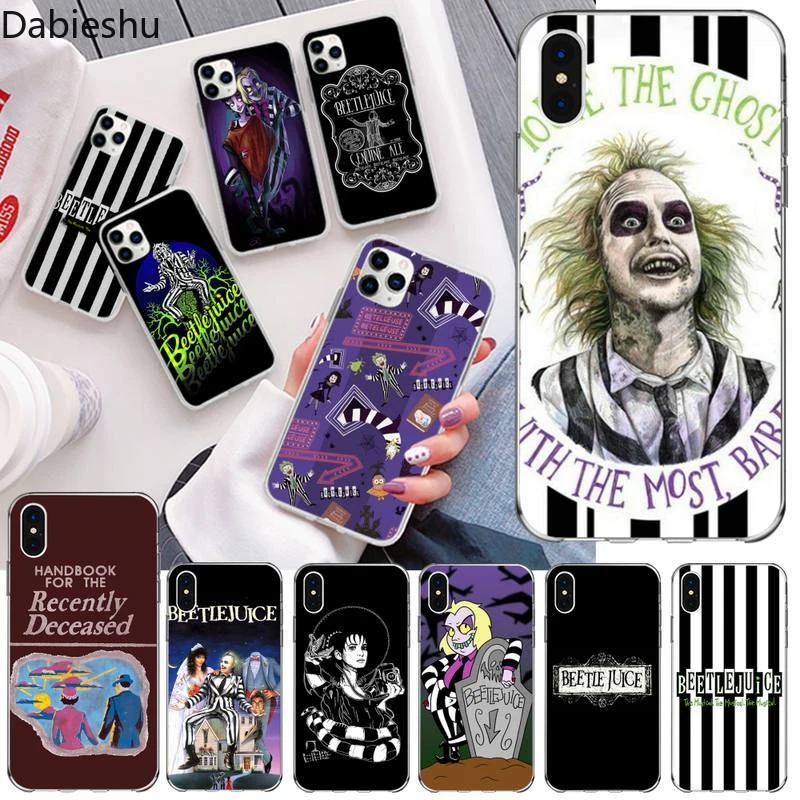 Beetlejuice Handbook Soft Rubber Phone Cover for iphone 12 pro max 11 pro XS MAX 8 7 6 6S Plus X 5S SE 2020 XR cover iphone 8 lifeproof case