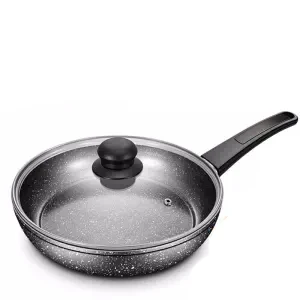 Сковорода антипригарная жареная яичная артефакт маленькая сковорода для стейка сковородка для блинчиков газовая плита для Хо использования держать использовать кухонный горшок кастрюли для готовки сковорода - Цвет: 24cm with lid
