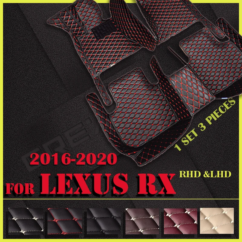 Car floor mats for LEXUS RX series 300 450h 5 seat 2016 2017 2018 2019 2020 Custom auto foot Pads automobile carpet cover | Автомобили и
