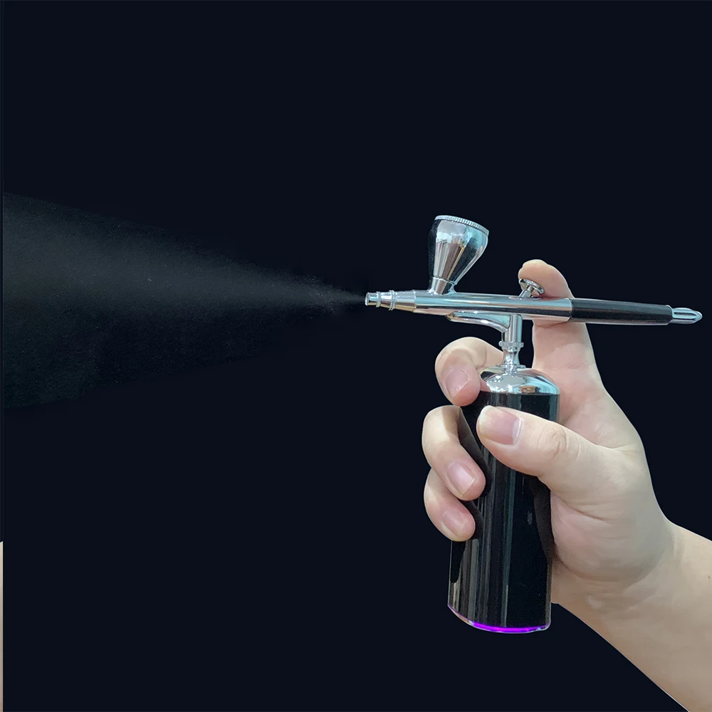 Dual Action Airbrush Spray On Make Up Body Paint Air Brush Gun