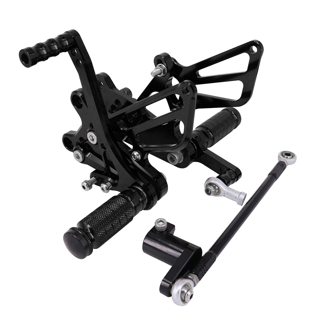 CNC Мотоцикл Регулируемые штифты для заготовки педали отдых для HONDA CBR954RR CBR 954RR - Цвет: Black