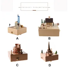 Деревянная музыкальная шкатулка ручной работы из бука, украшение для творчества, Красивая музыкальная шкатулка, Детские музыкальные игрушки, подарок Xl