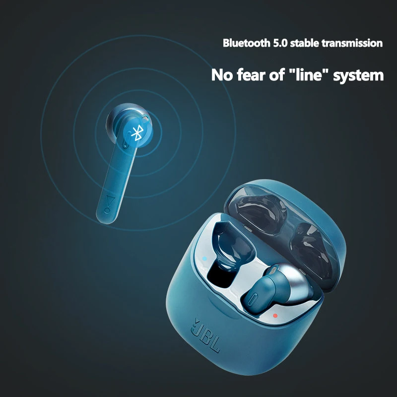 JBL T220tws True Wireless Bluetooth Headset Mobile Phone Universal Stereo Call Mini Stealth Super Long Battery Life Sports