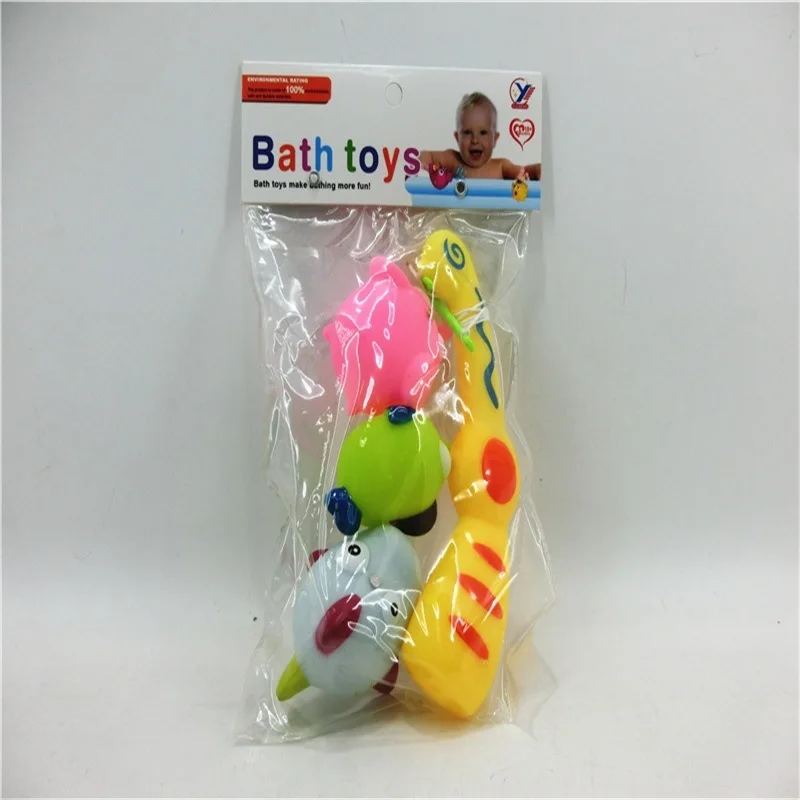 

Children Bath Play with Water Play Water Cartoon Vinyl Animal Fishing Educational Toy Baby Gift Set