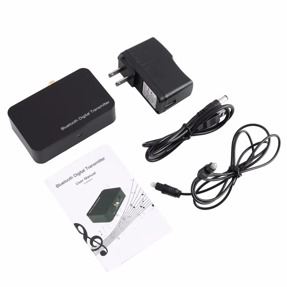 Black Bluetooth Aptx низкая задержка цифровой SPDIF оптический коаксиальный оптический выход RCA Aux 3,5 мм аналоговый передатчик беспроводной Homt ТВ аудио адаптер - Цвет: Black
