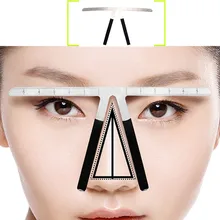 KROFAUE Eyebrow Ruler Makeup Shaping Position Measure Tools Eyebrow Stencils Ruler Beauty Balance Tattoo Stencil Template