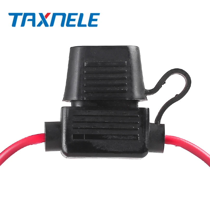 5PCS Waterproof Power Socket Mini Small Medium In-Line Auto Fuse Holder 16AWG with 5A 10A 15A 20A 30A 35A Fuse Car Replacement