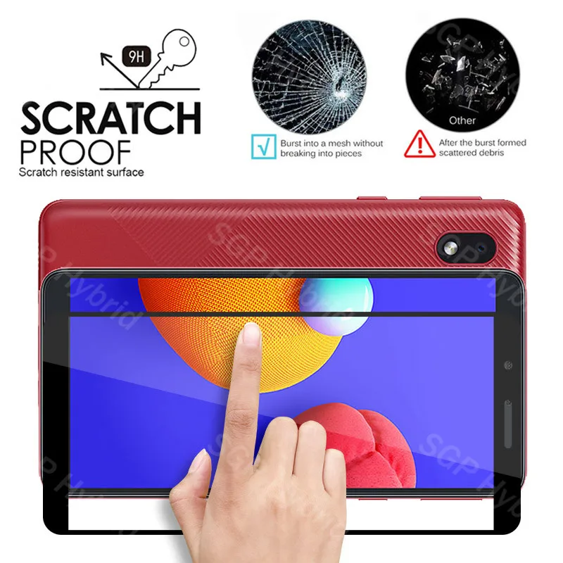 1 2 шт Защитное стекло для samsung a01 core case galaxy a 01 a013f a01core закаленное на sansung cover|Бамперы|