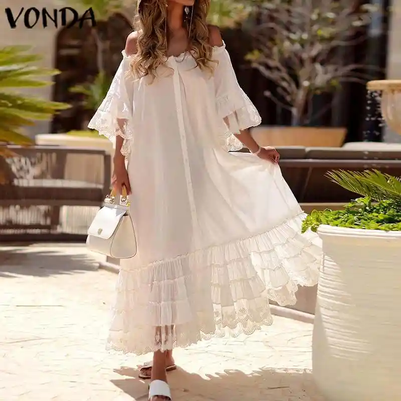 vestido renda branca longo