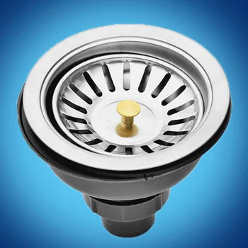 

Kitchen Stainless Steel Disposer Plug Sink Drainer Strainer Silver Filter Portable Stopper