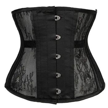 

New Court Breathable Lace Girdle Waist Clip Shaping Belly Tailored Clothes 10 Steel Corset European and American Sources bustier