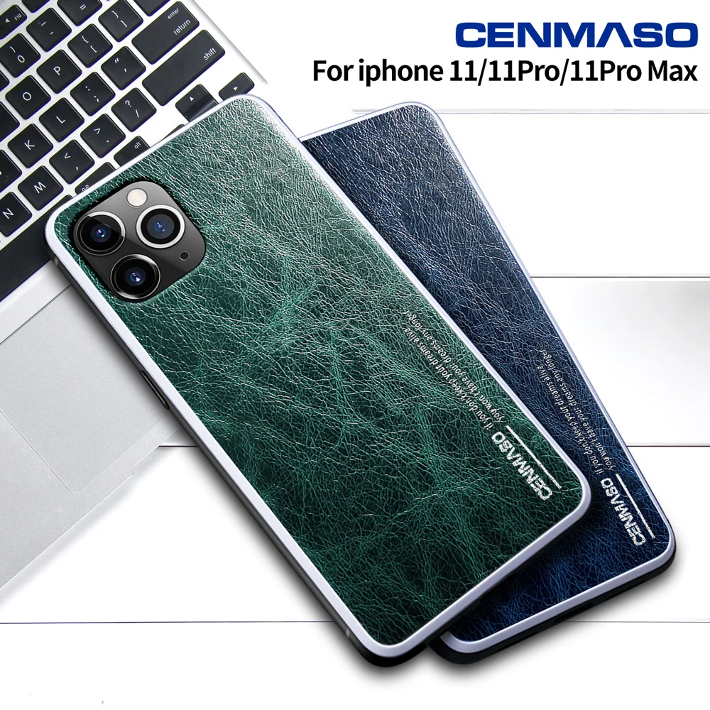Бренд CENMASO, чехол из натуральной кожи для iPhone 11 Pro Max, чехол, роскошный кожаный Ультра Тонкий ретро винтажный Чехол, Модный чехол