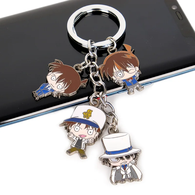 

Anime Detective Conan Keychain Key Ring Holder Pendant Figure Toys Gift Key Holder