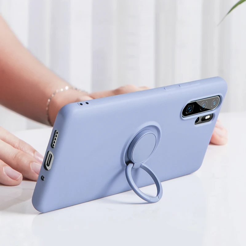 Мягкий силиконовый чехол для телефона Huawei P30 P20 Mate 20 Pro Lite P40 Nova 3 3i P30Lite с кольцом