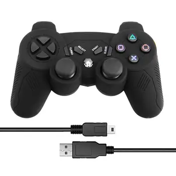 

For PS3 Game Controller Wireless Double Shock Controller Joystick For Playstation 3 With Charging Cord