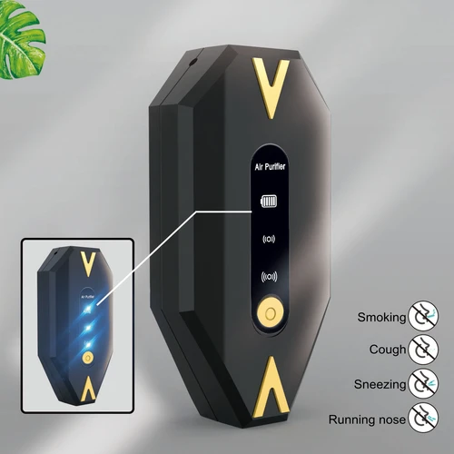 목걸이형 미니 휴대용 공기 청정기, 로나이저, 스모그 제거, 포름알데히드, USB 충전식 음이온 발생기 2