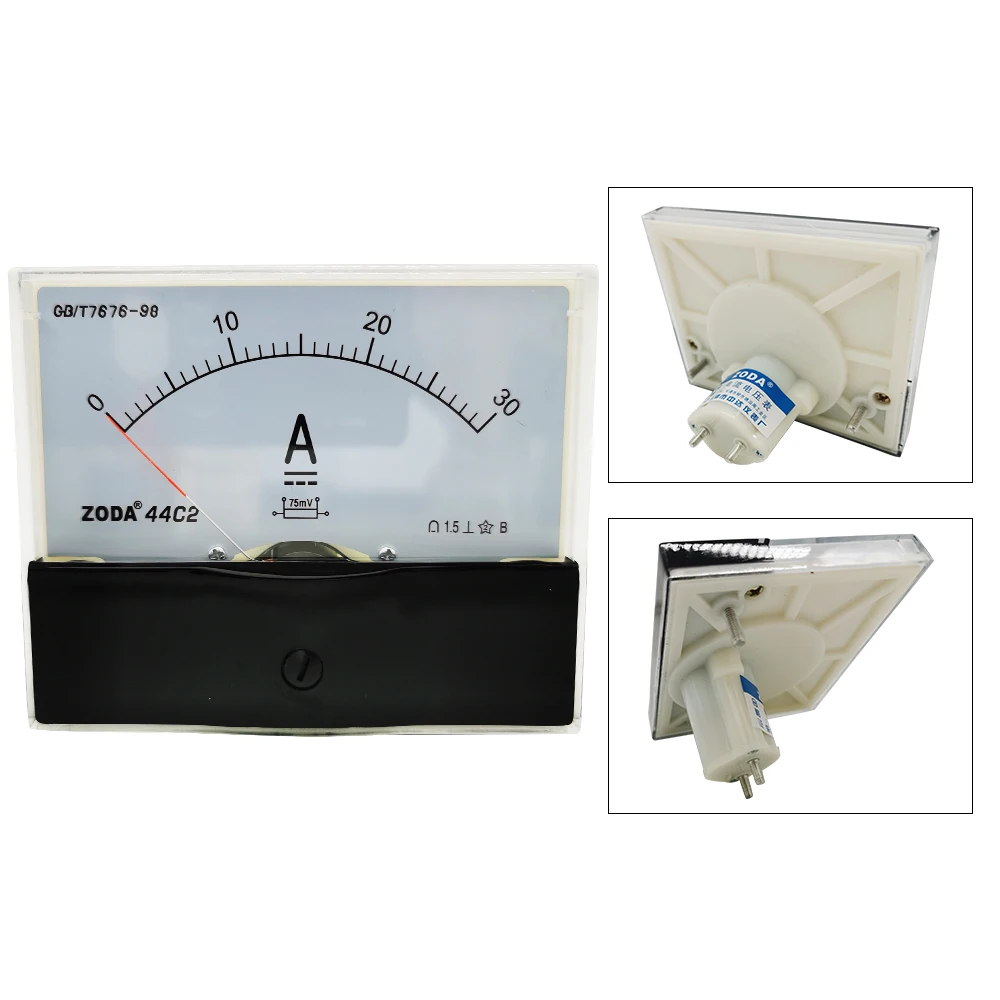 1 шт. 44C2 A 1A 1.5A 2A 3A 5A 10A DC прямой аналоговый измеритель Амперметр Указатель