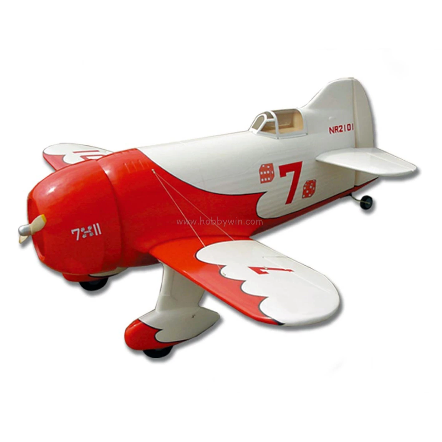Радиоуправляемая модель спортивного самолета FlyFly Gee Bee 1036 мм ARF без электрической