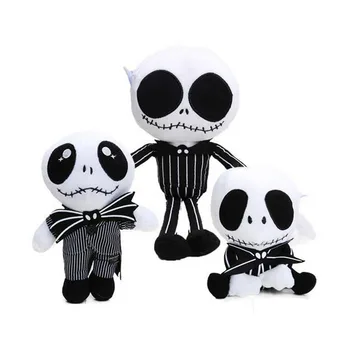 

3pcs/set The Nightmare Before Christmas JACK Plush Toy doll peluche 36cm 20cm and 25cm Cute Skull Jake Soft Stuffed Doll