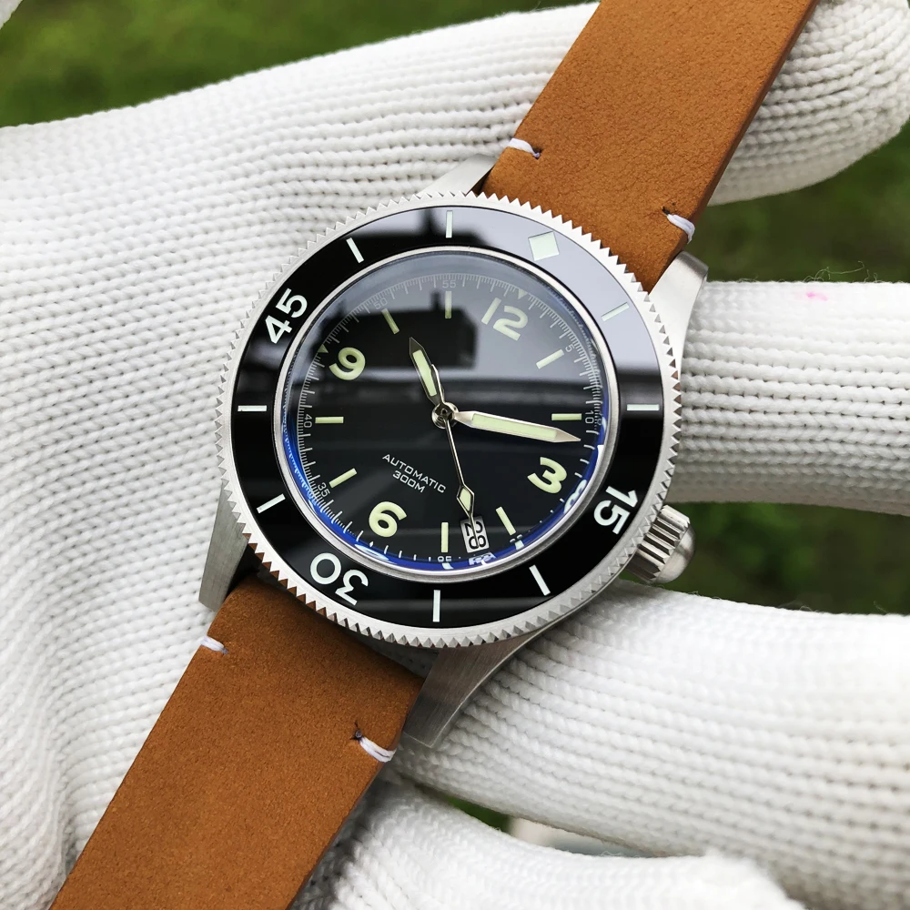 Мужские часы STEELDIVE 1952 автоматические NH35 сапфировые для мужчин механические