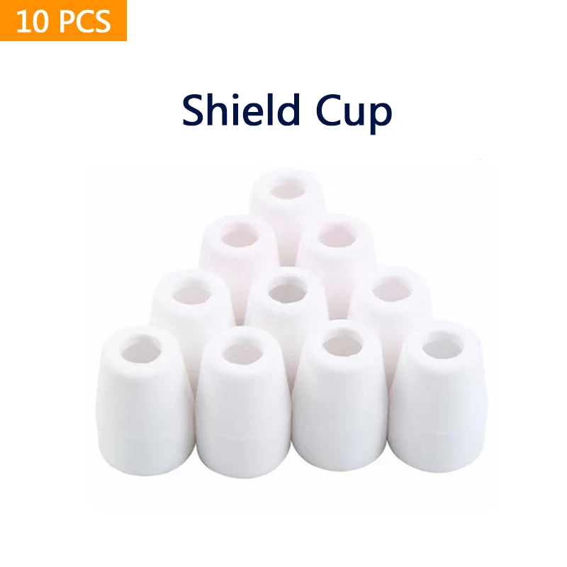 

10PCS PT-31 LG-40 Air Plasma Cutting Cutter Torch welding Consumables Shield Cup Ref No:18204 welding accessories