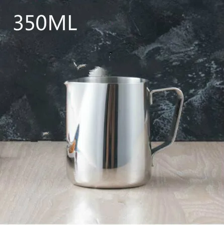 350ML Eworld из нержавеющей стали, кувшин для вспенивания молока, эспрессо, кофейная кружка, кувшин, бариста, ремесло, кофейные чашки для капучино, латте, горшок SP121815 - Цвет: 350ML