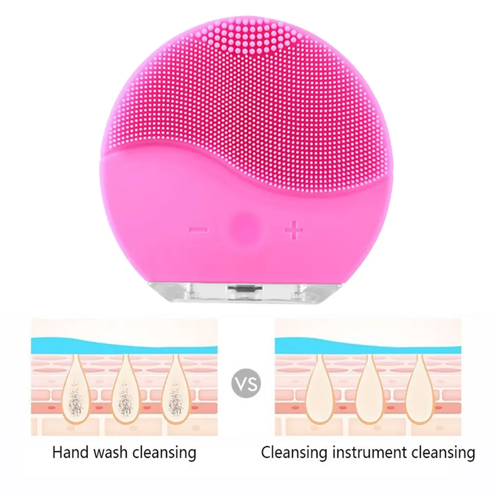 Новая Ультразвуковая электрическая Очищающая щетка для лица, для мытья ...