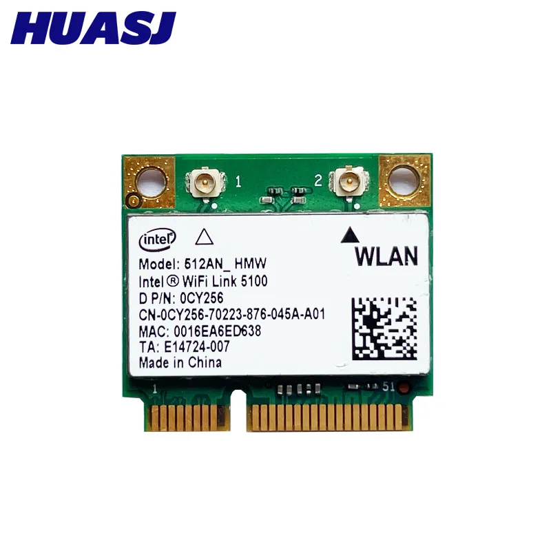 인텔 와이파이 300 용 듀얼 밴드 5100 Mbps 무선 카드 512AN_HMW 미니 PCI-e Wlan 네트워크 카드 노트북 용 2.4G/5Ghz 802.11 a/g/n