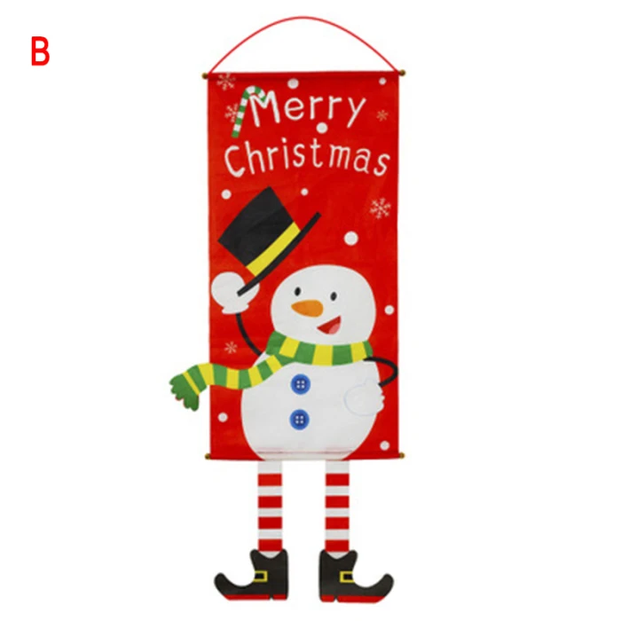 Merry Christmas Висячие баннеры украшения для дома стены Крытый Открытый вечерние QP2