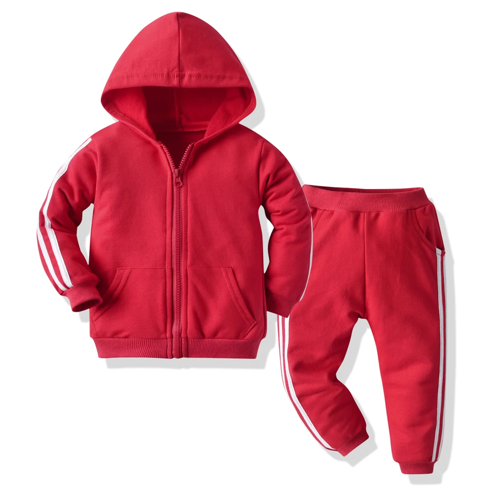 Tem Doger 2020 Autumn Spring New Fashion Baby Clothes Set Toddler Sports Suits Hooded Zipper Outwear+pant 2Pcs for Newborn