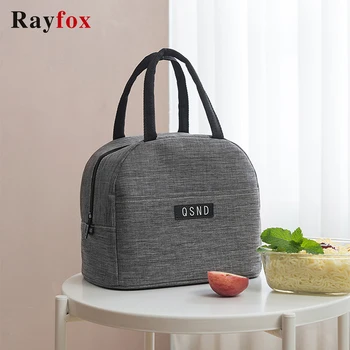

Portable Lunch Bag Thermal Insulated Lunch Box Tote Cooler Handbag Bento Dinner Container School Food Storage Bag For Kids Women